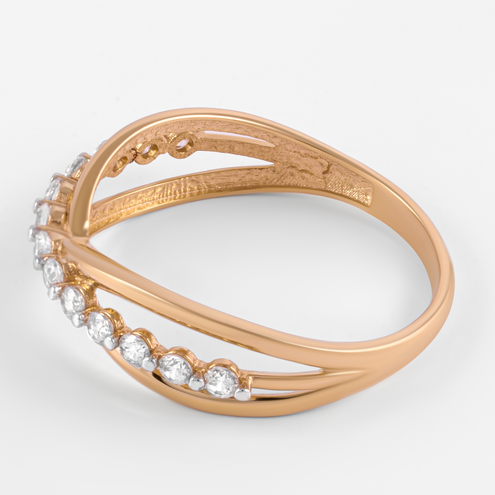 Золотое кольцо Золотая подкова из красного золота 585 пробы ЯВ802-01236-10-00-20-00