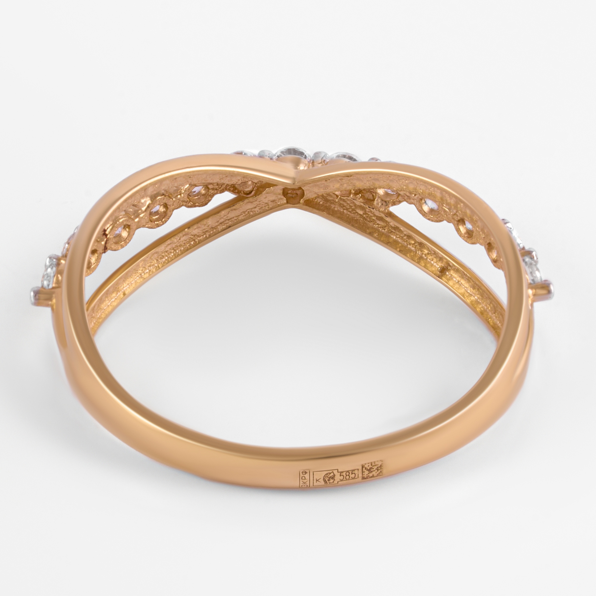 Золотое кольцо Золотая подкова из красного золота 585 пробы ЯВ802-01236-10-00-20-00