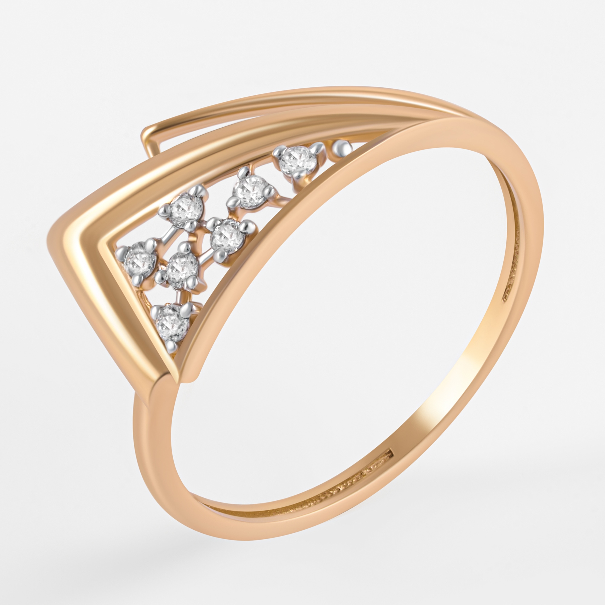 Золотое кольцо Золотая подкова из красного золота 585 пробы ЯВ802-02287-10-00-20-00