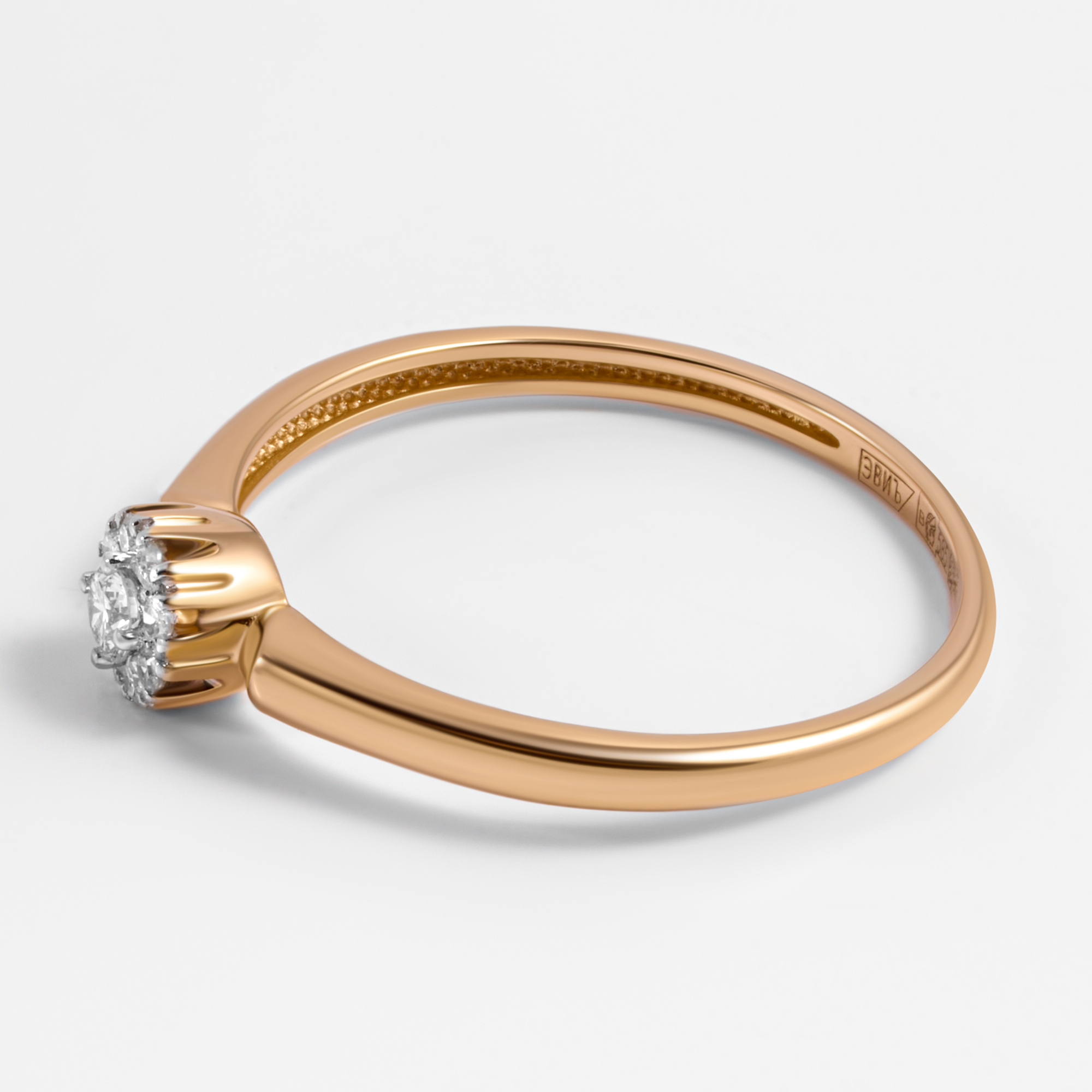 Золотое кольцо Империал из красного золота 585 пробы ИМК2533-120