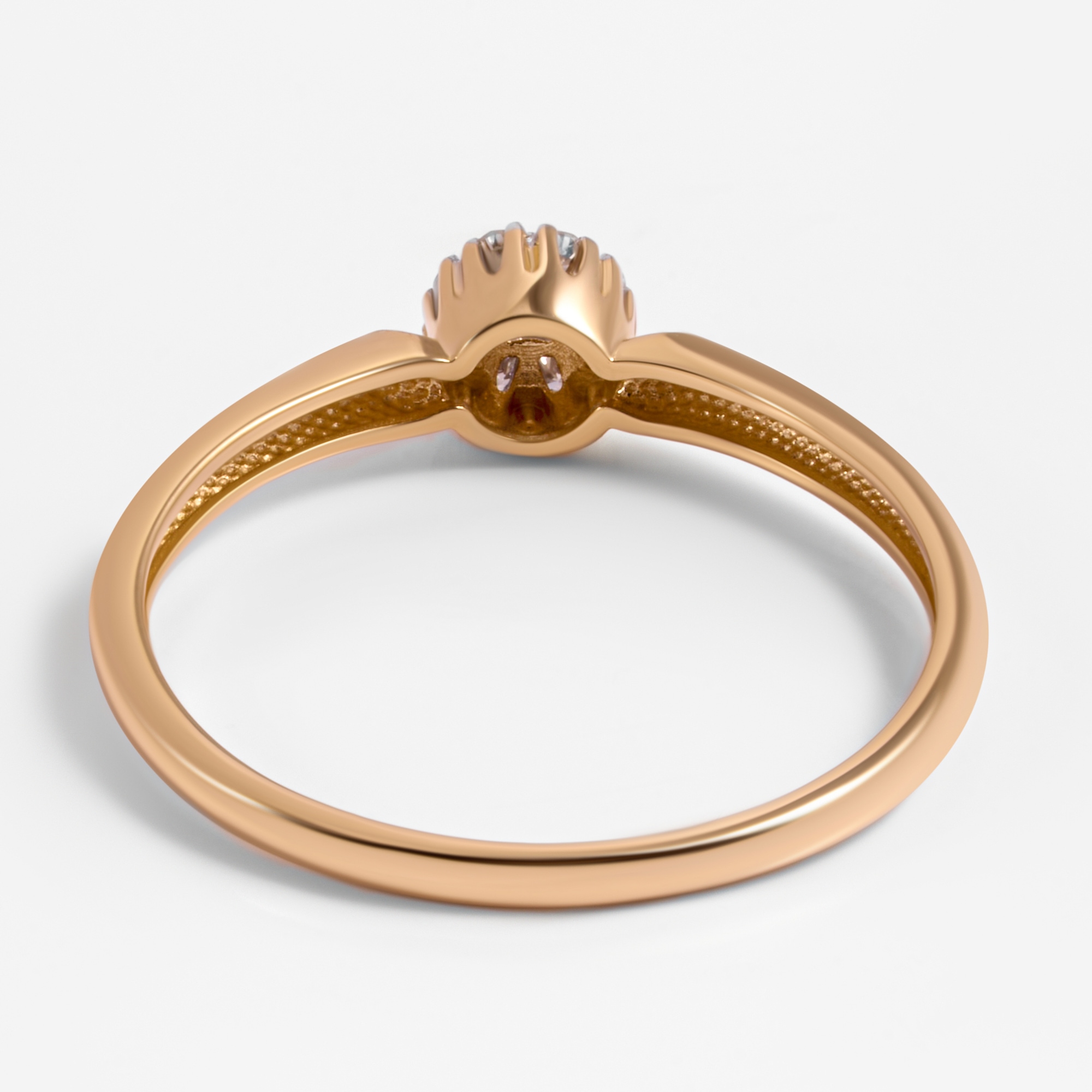 Золотое кольцо Империал из красного золота 585 пробы ИМК2533-120