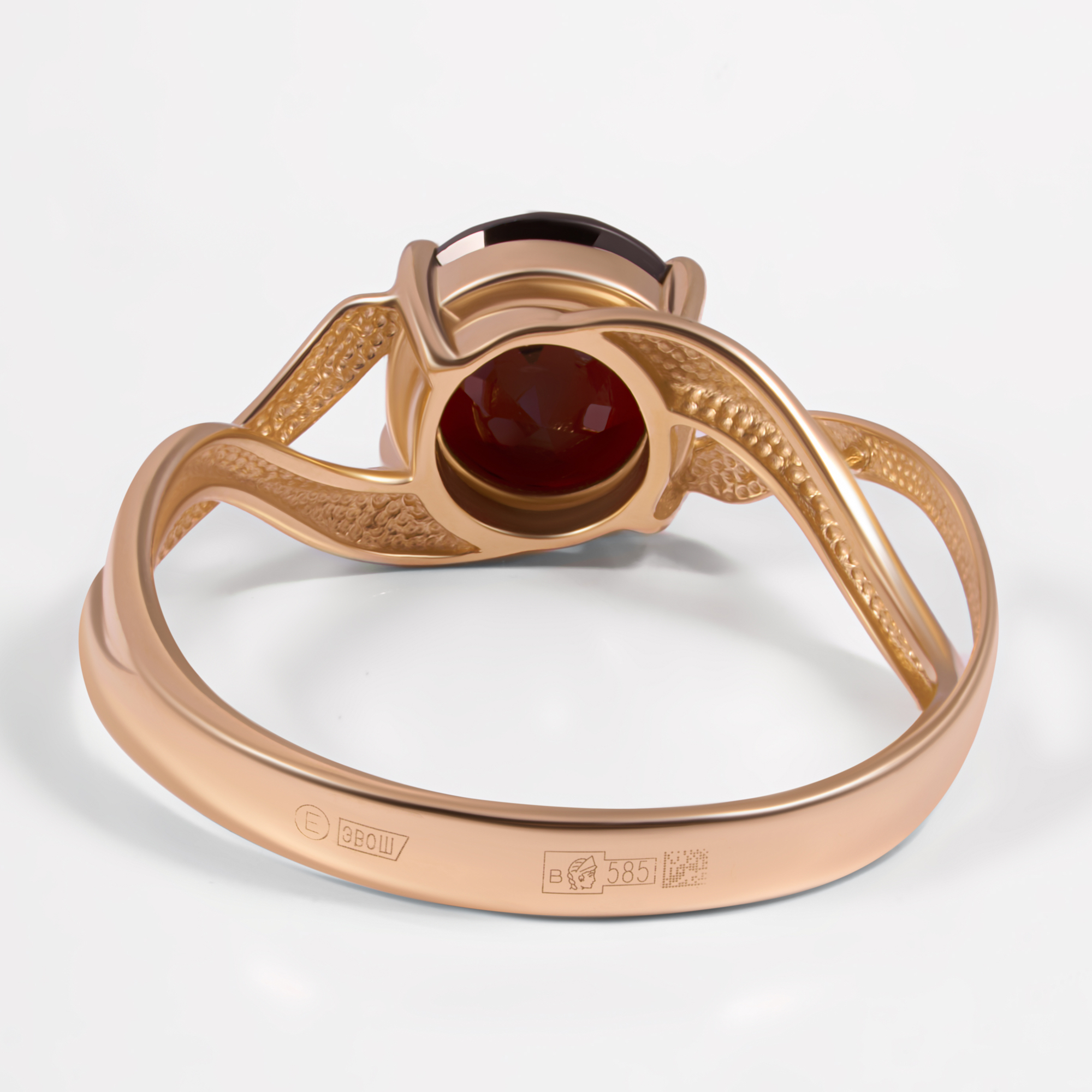 Золотое кольцо Efremof из красного золота 585 пробы ЮПК10418501гр