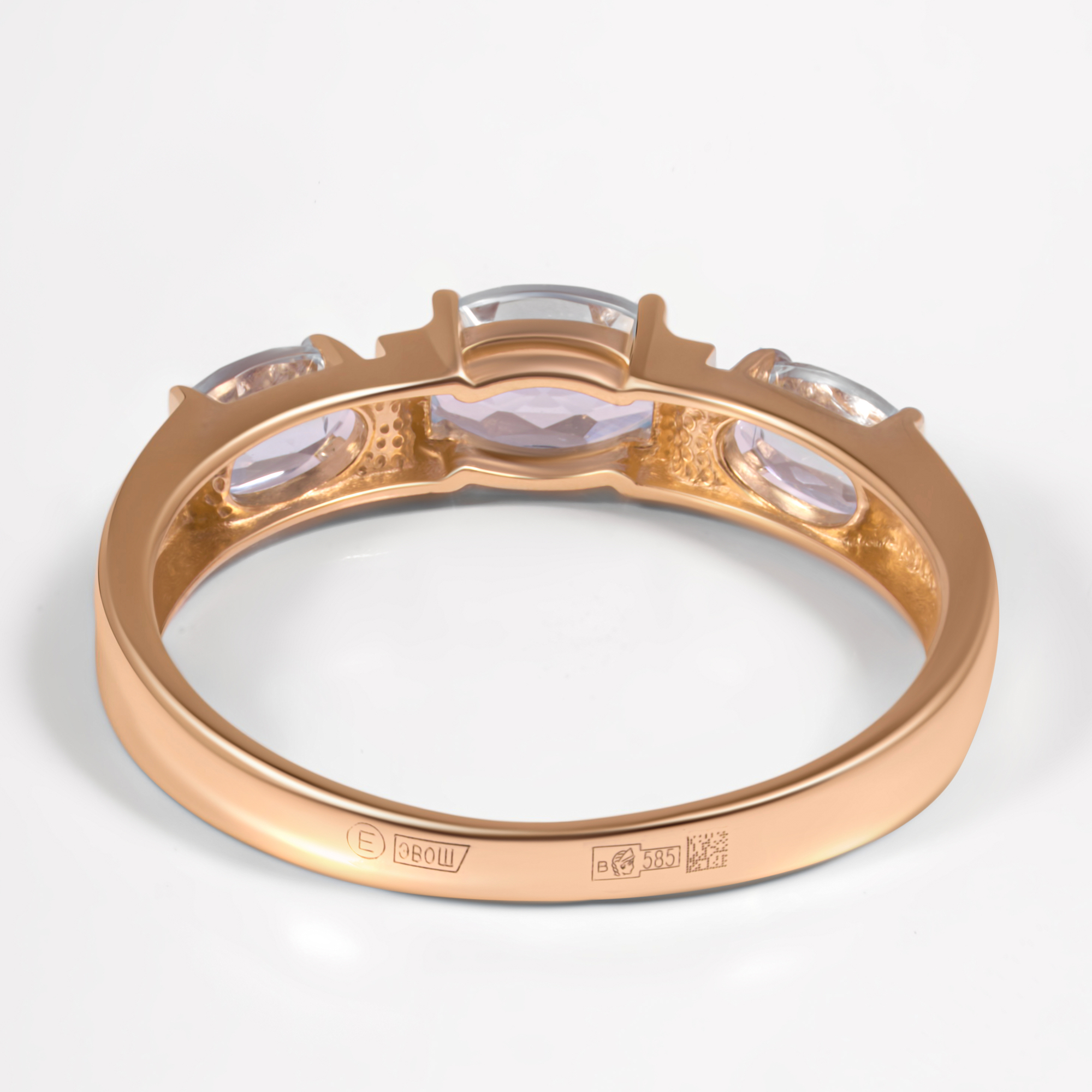 Золотое кольцо Efremof из красного золота 585 пробы ЮПК13418526тг