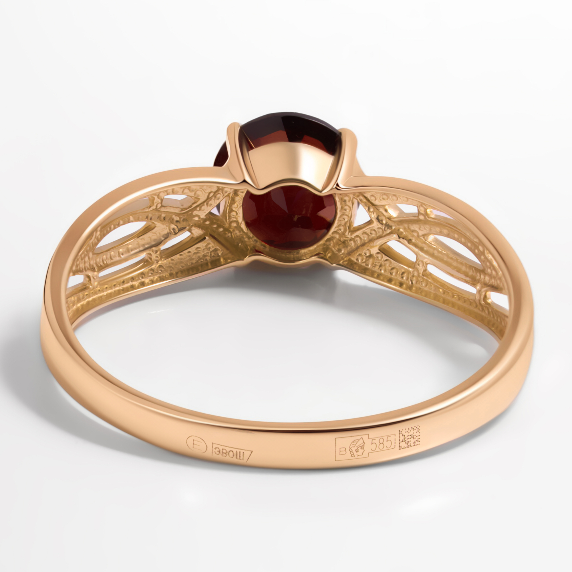 Золотое кольцо Efremof из красного золота 585 пробы ЮПК10418185гр