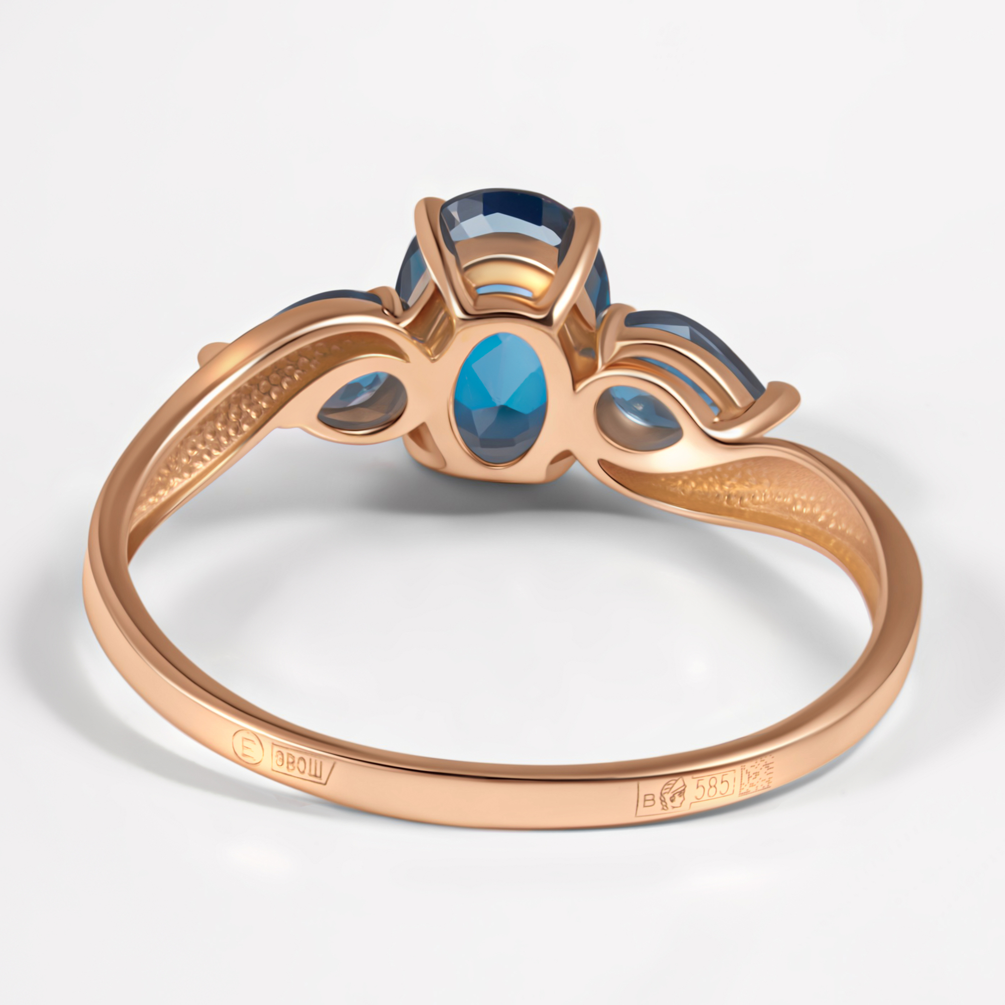 Золотое кольцо Efremof из красного золота 585 пробы ЮПК10418164тл