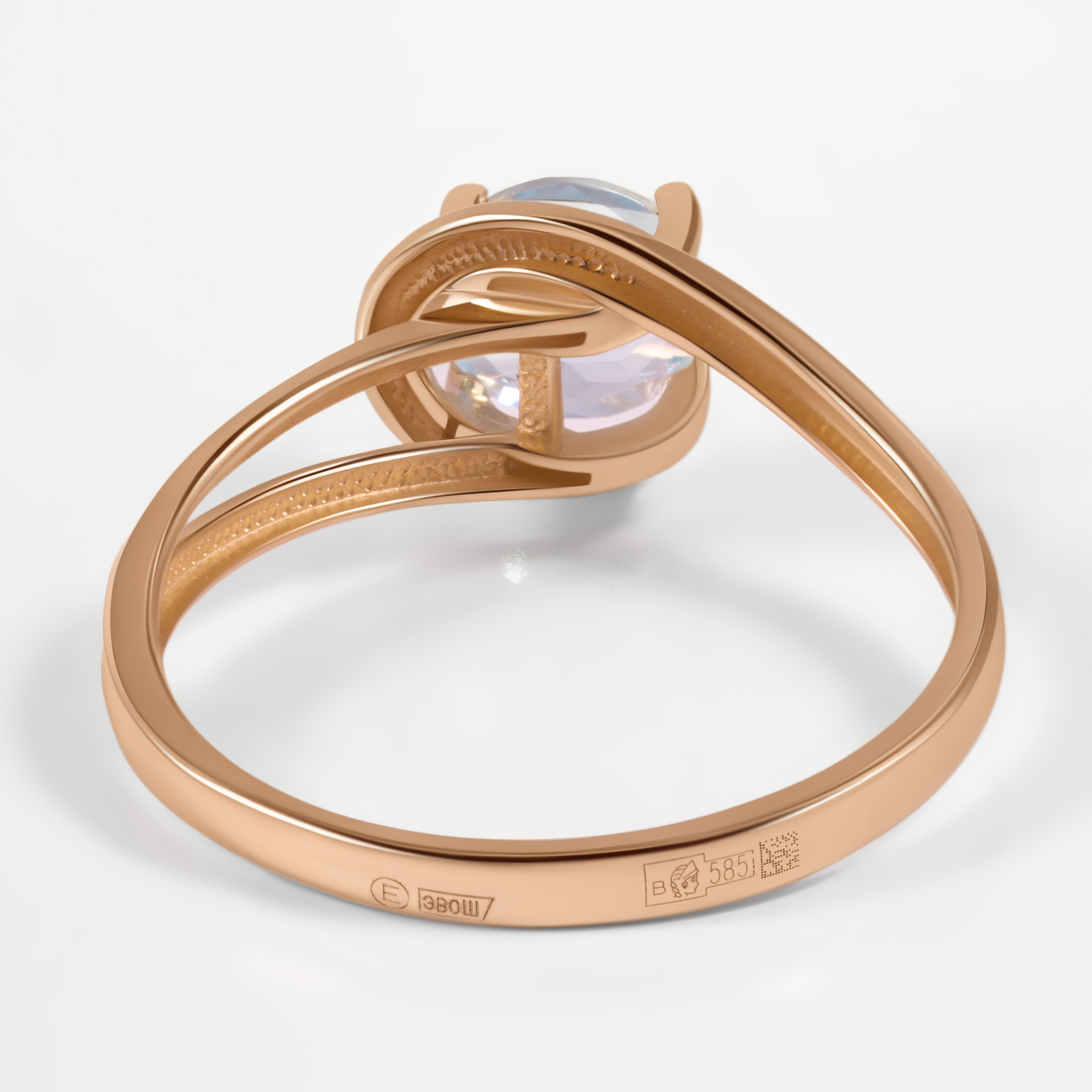 Золотое кольцо Efremof из красного золота 585 пробы ЮПК13418115тг