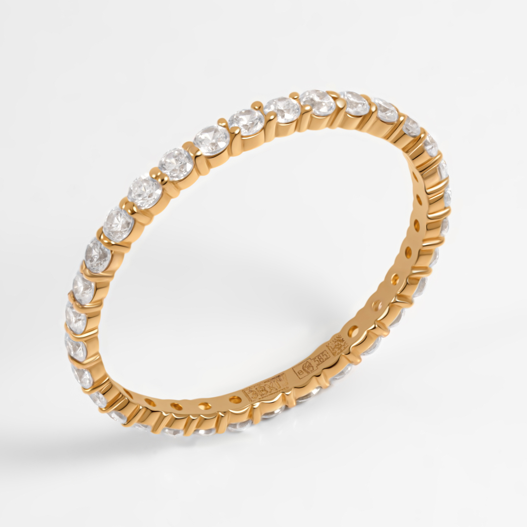 Золотое кольцо Дельта (delta) из красного золота 585 пробы ДП1102020