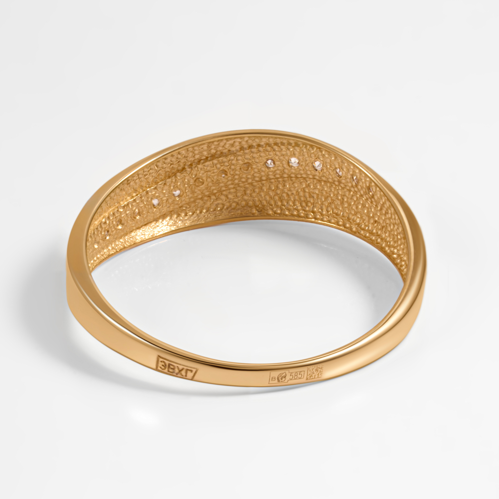 Золотое кольцо Дельта (delta) из красного золота 585 пробы ДП116507