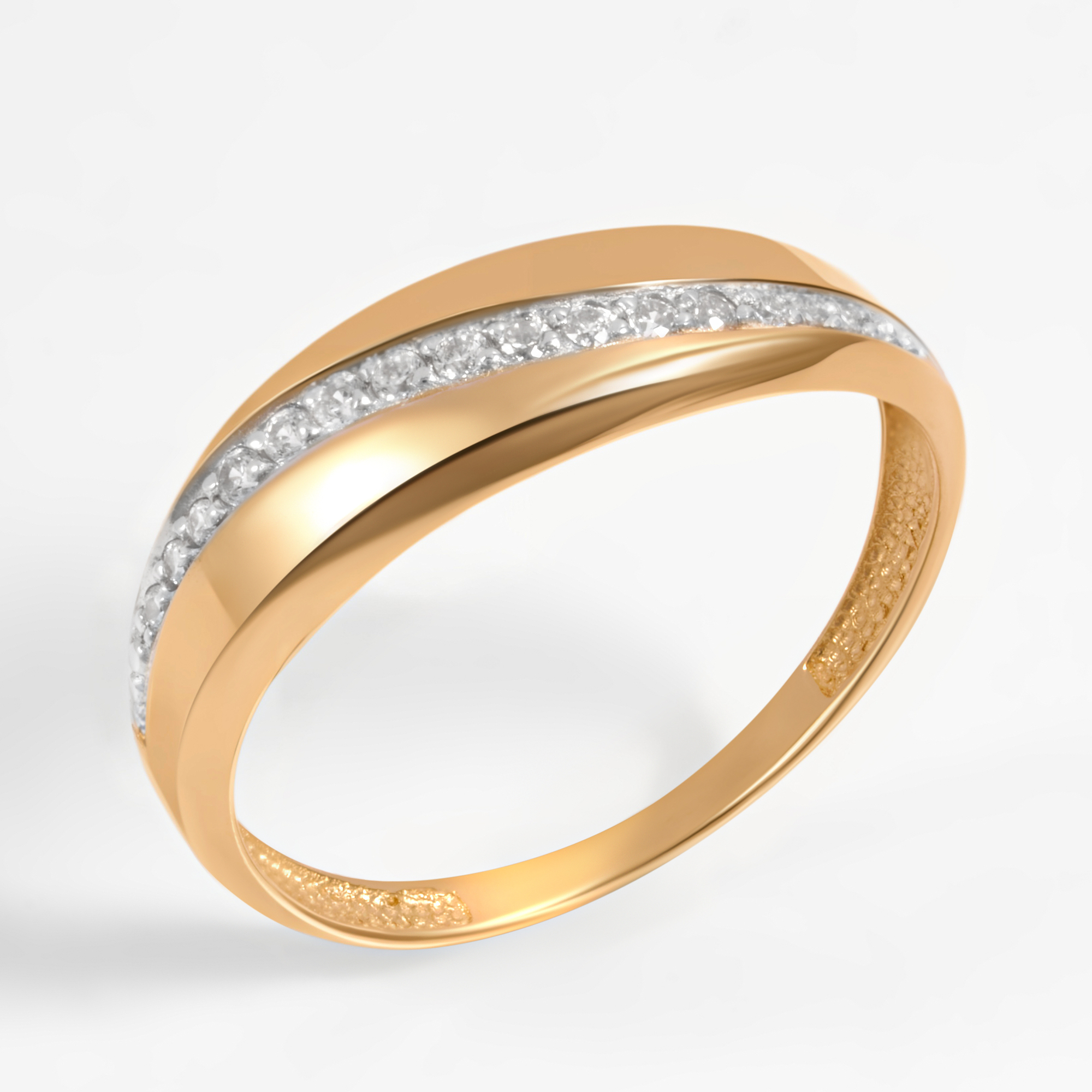 Золотое кольцо Дельта (delta) из красного золота 585 пробы ДП116507