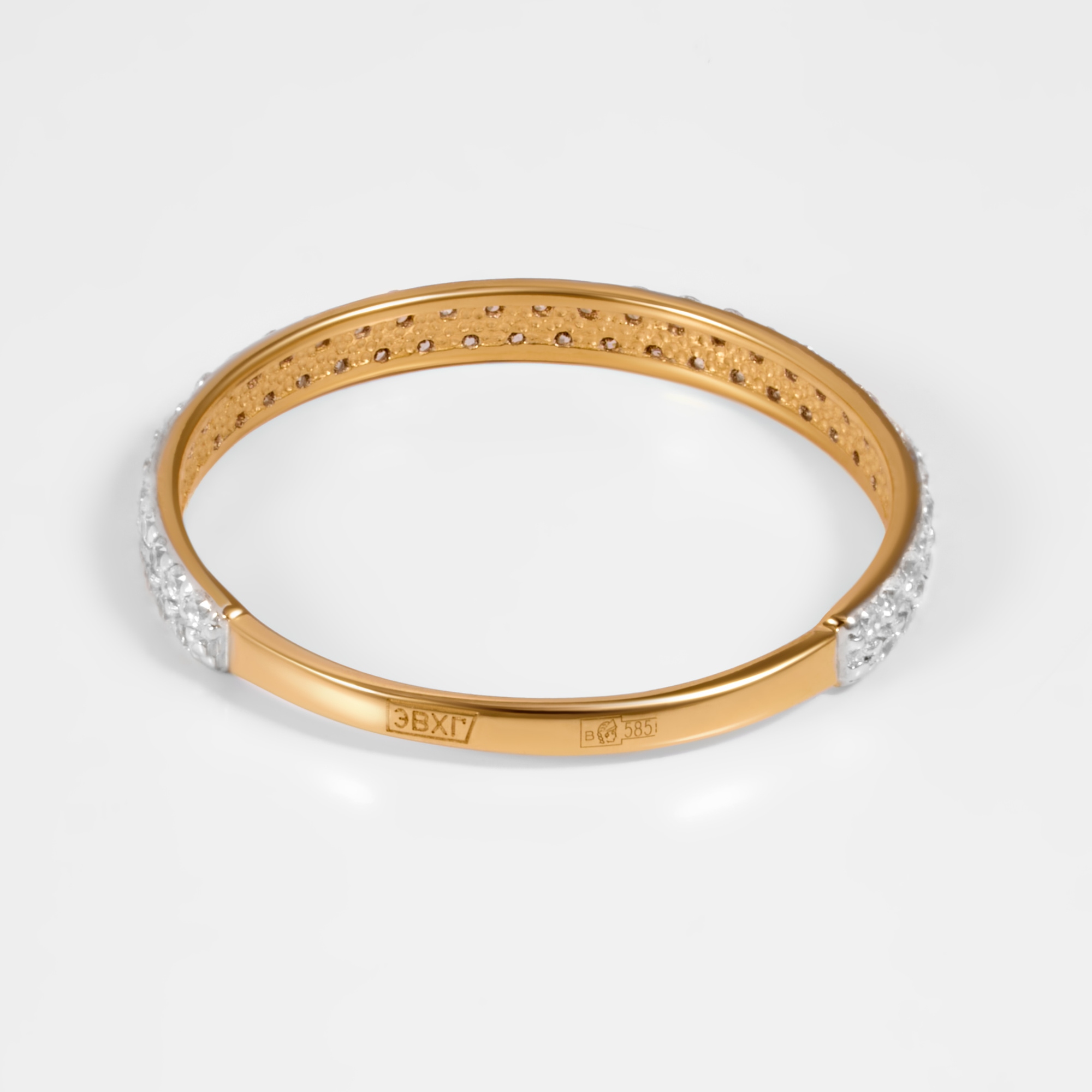 Золотое кольцо Дельта (delta) из красного золота 585 пробы ДПП110001, размеры от  до 17.5