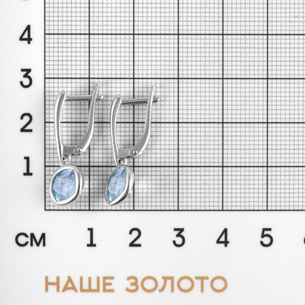 Серебряные серьги подвесные Инталия ИТ202782-101-0019