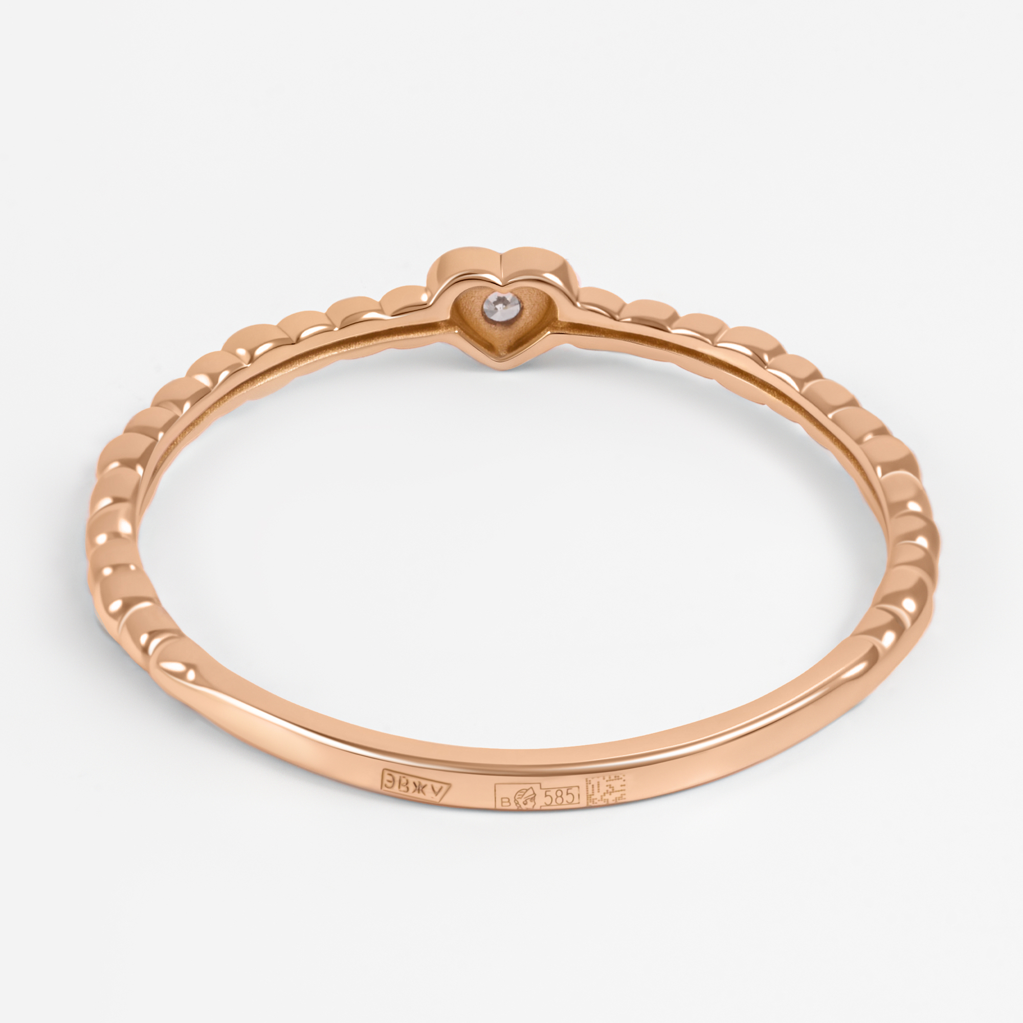 Золотое кольцо Бергер из красного золота 585 пробы Б2110265