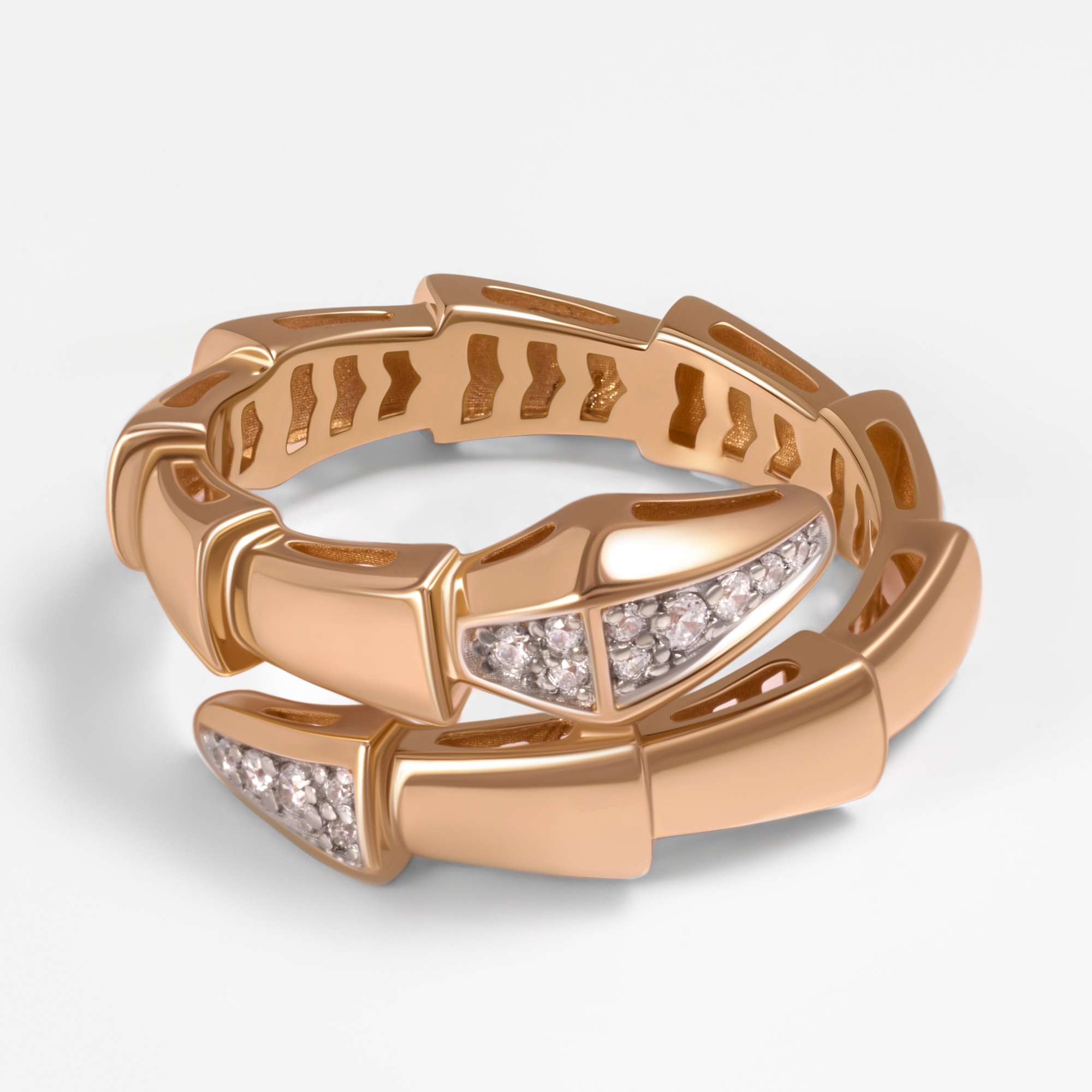Золотое кольцо Бергер из красного золота 585 пробы Б2110287