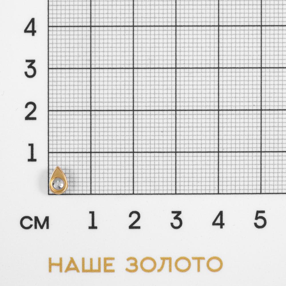 Золотая подвеска Империал из красного золота 585 пробы ИМП0782-120