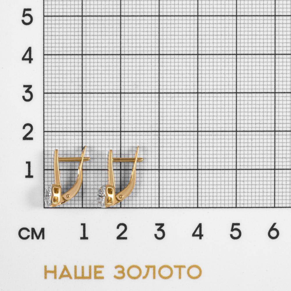 Золотые серьги Империал из красного золота 585 пробы ИМС2721-120