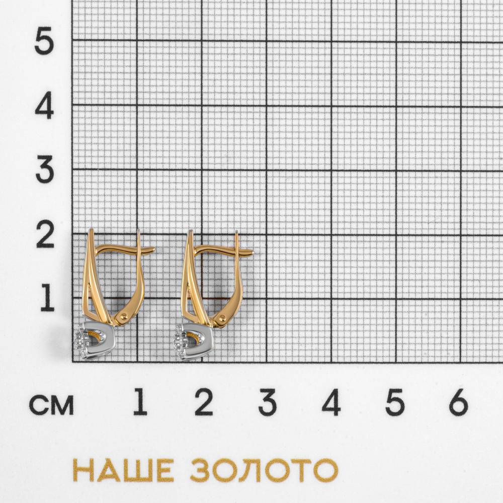 Золотые серьги Империал из красного золота 585 пробы ИМС2038-120