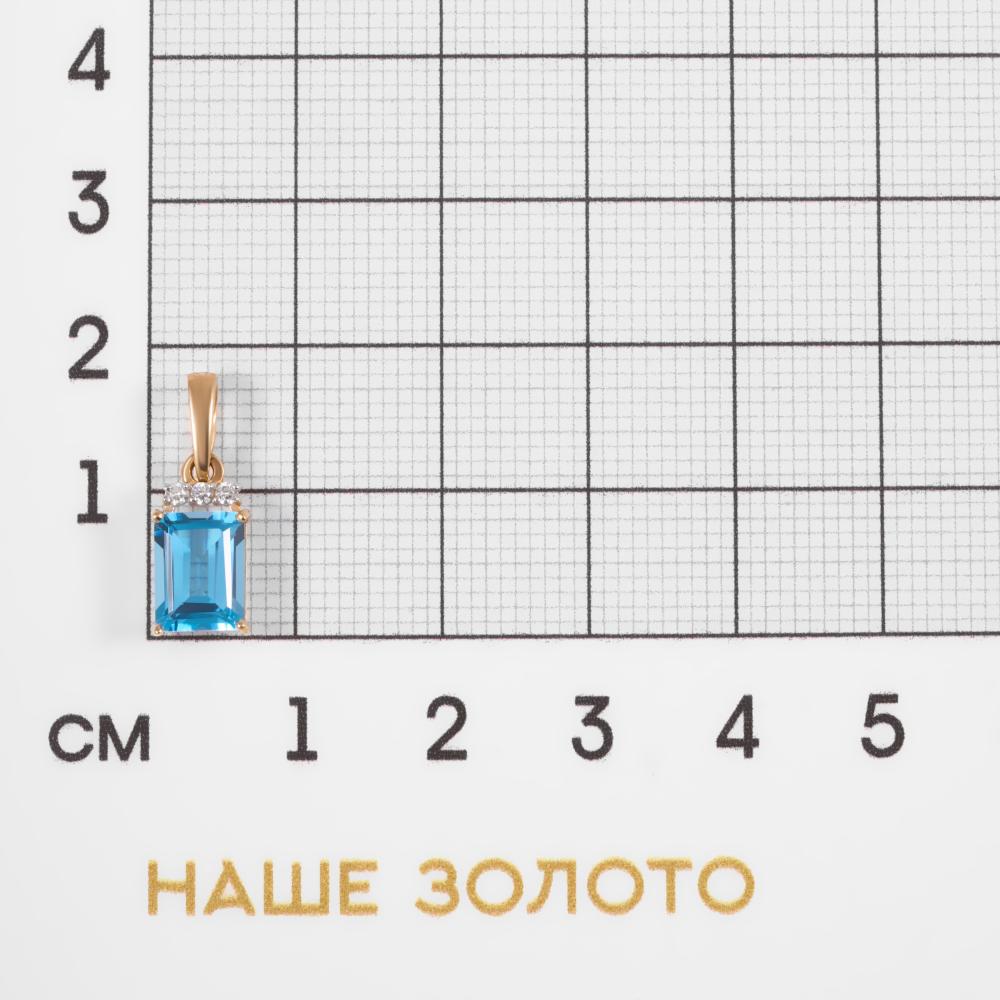 Золотая подвеска Злато из красного золота 585 пробы З8З3-10304тс