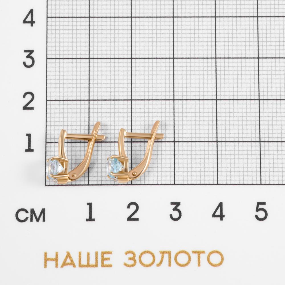 Золотые серьги Злато из красного золота 585 пробы З8З29802тг