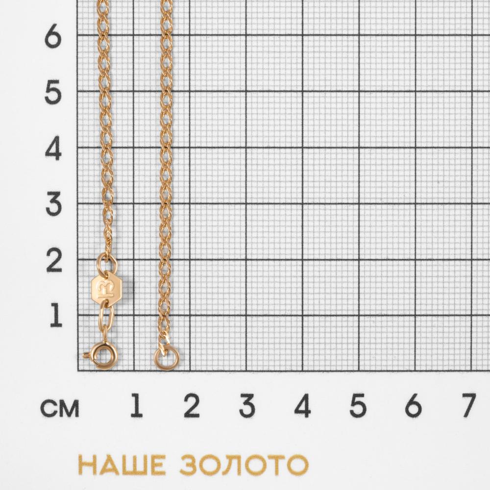 Золотая цепочка Доминант из красного золота 585 пробы 2ДЦ504001, размеры от 40 до 65