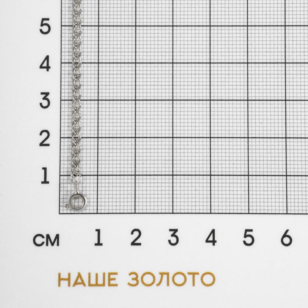 Серебряный браслет Krastsvetmet КЯНБ 22-076-3 0.40, размеры от 16 до 19