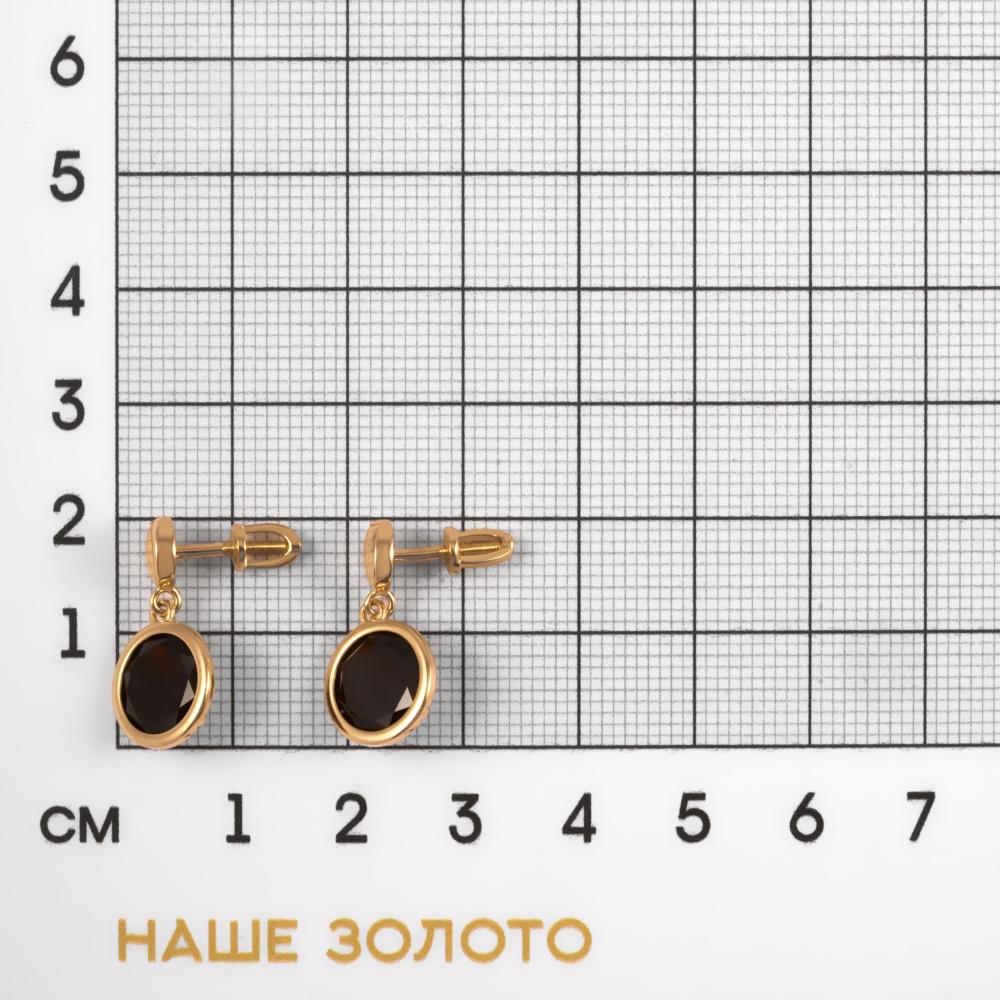 Золотые серьги гвоздики New gold из красного золота 585 пробы НЮ09727707010000015гр