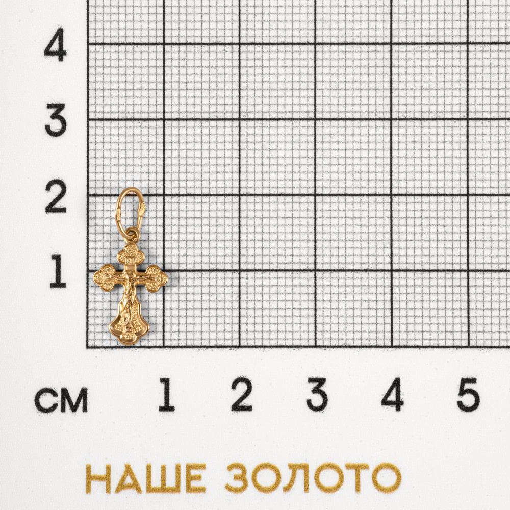 Золотой крест Талант из красного золота 585 пробы ТБ5100000020854