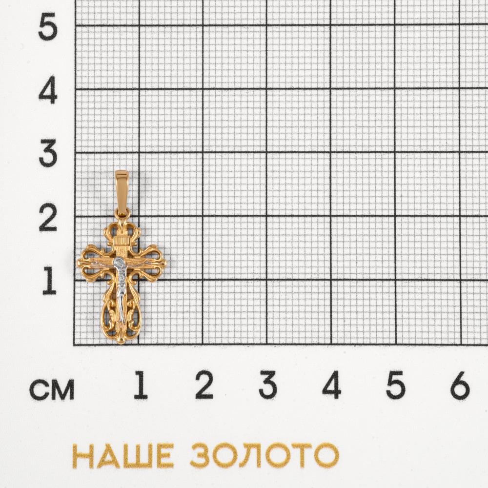 Золотой крест Талант из красного золота 585 пробы ТБ5102000028594