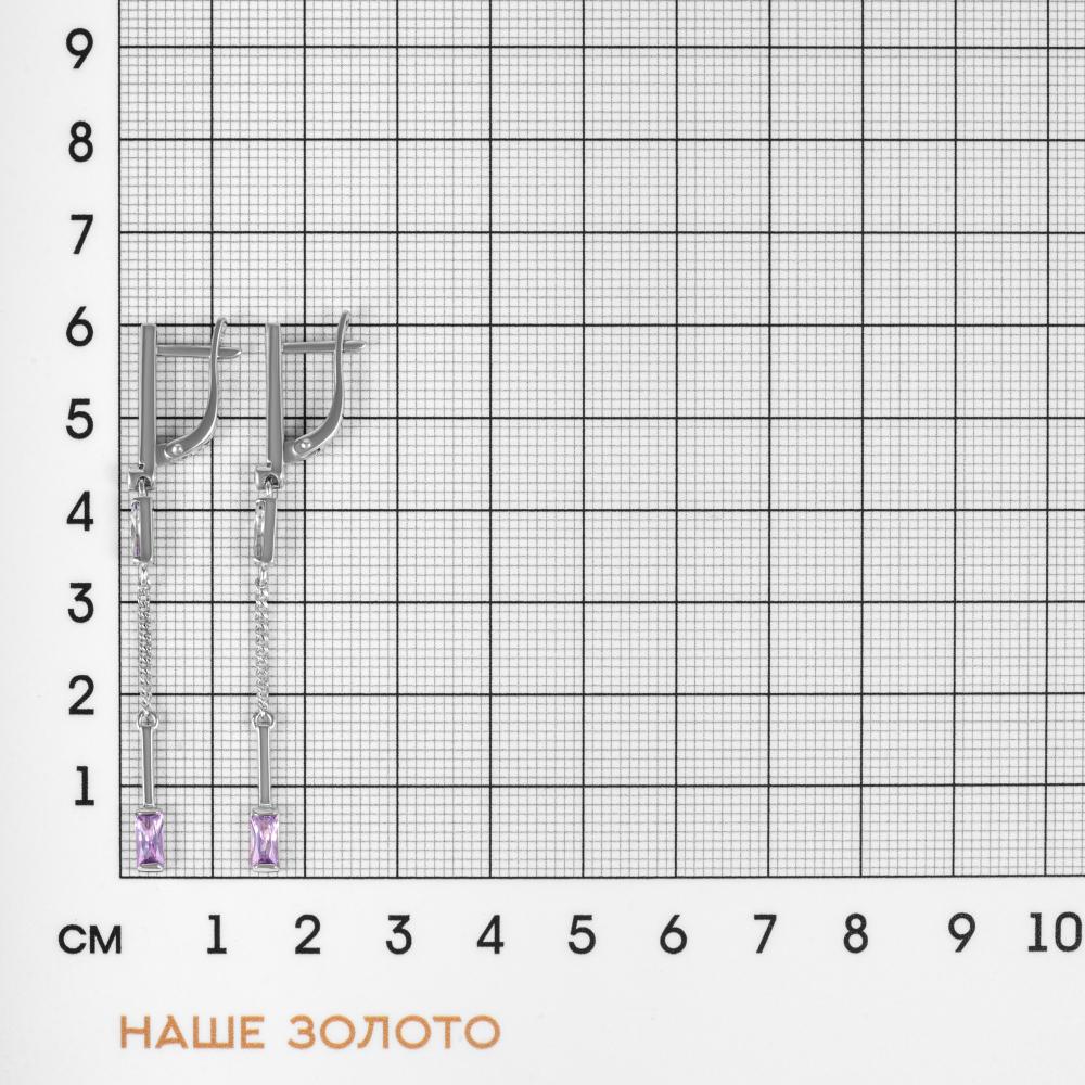 Серебряные серьги подвесные Софи джевелри ЯУ209012Л