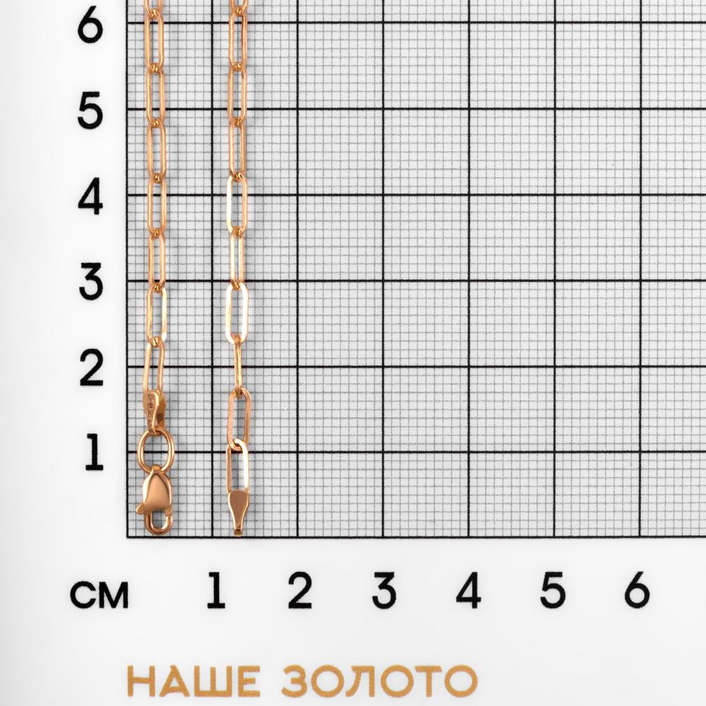 Золотая цепочка Випголд из красного золота 585 пробы ВПЦ0081К