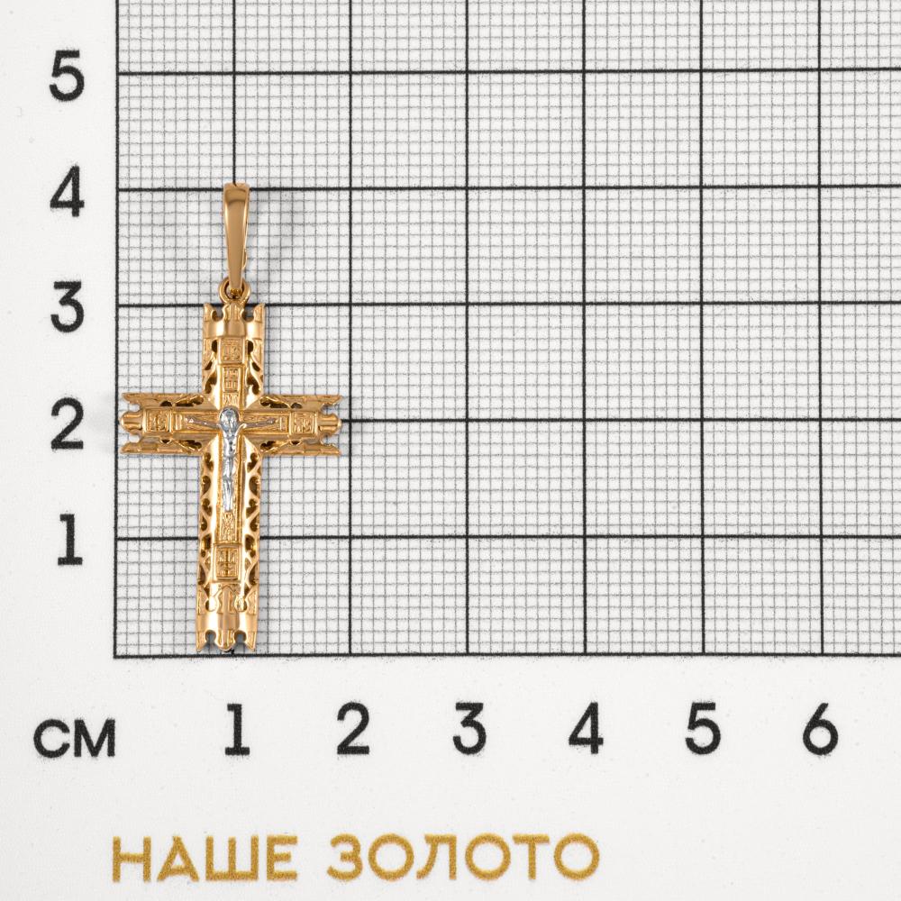 Золотой крест Талант из красного золота 585 пробы ТБ5102000028432