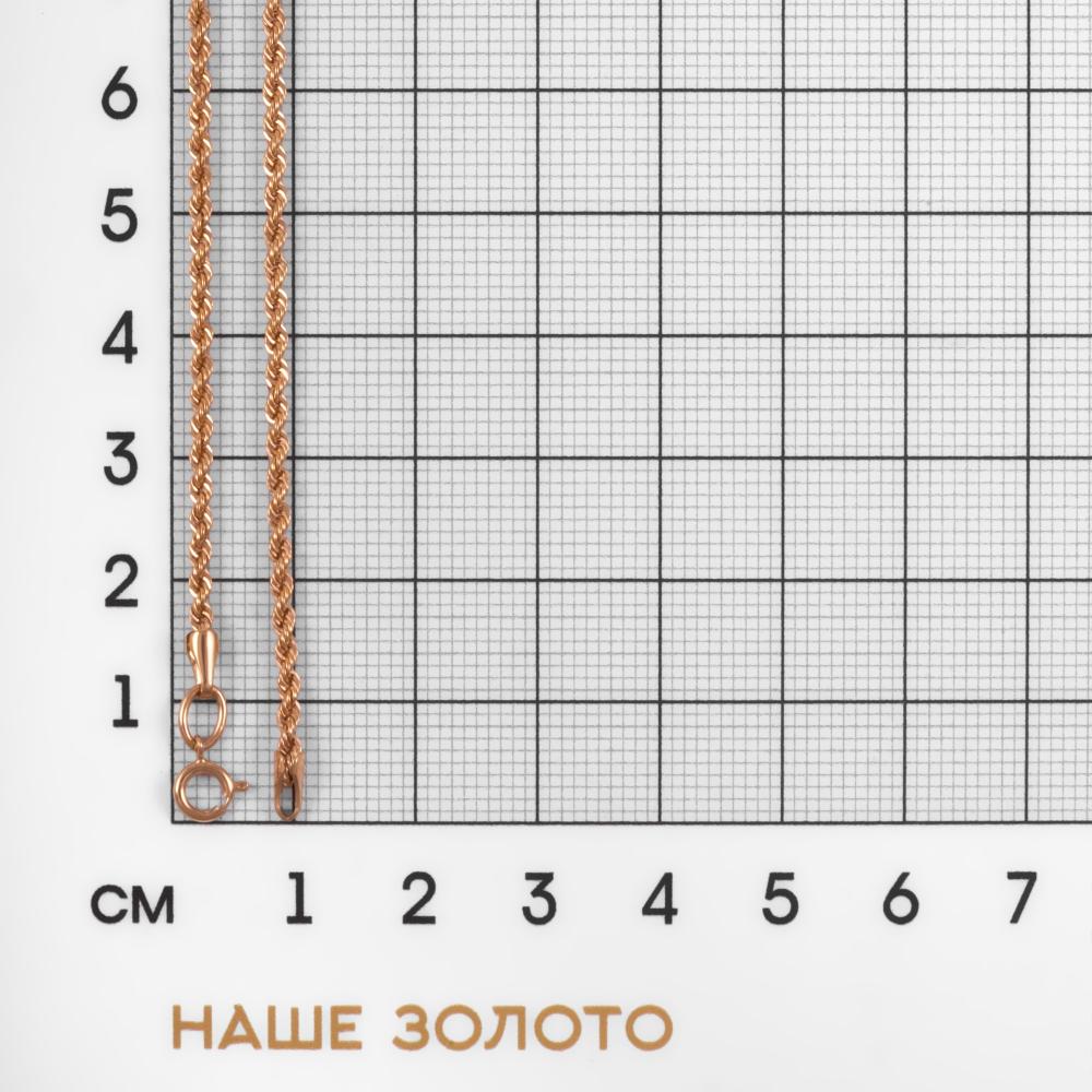 Золотая цепочка Випголд из красного золота 585 пробы ВПЦ0026К-0,1