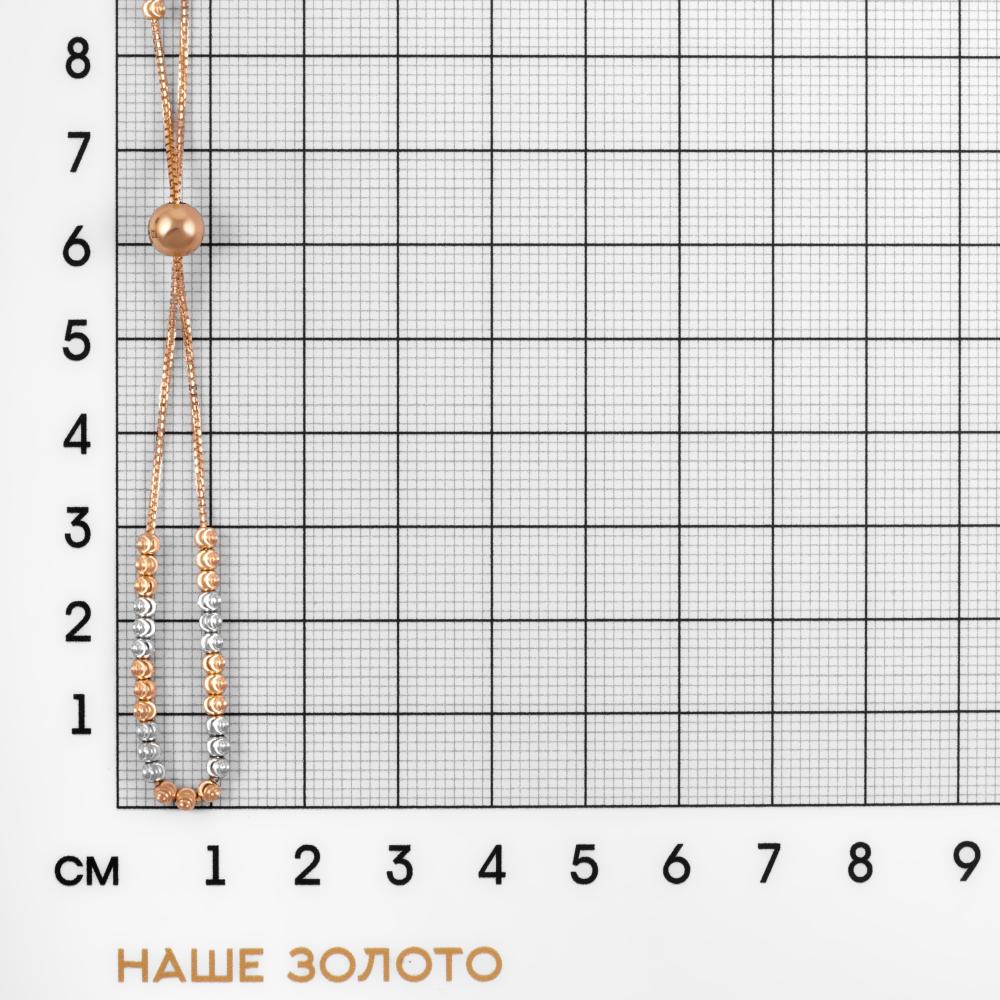 Золотой браслет Випголд из красного золота 585 пробы ВПБР0001БК