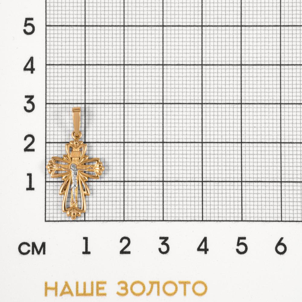 Золотой крест Талант из красного золота 585 пробы ТБ5102000028598