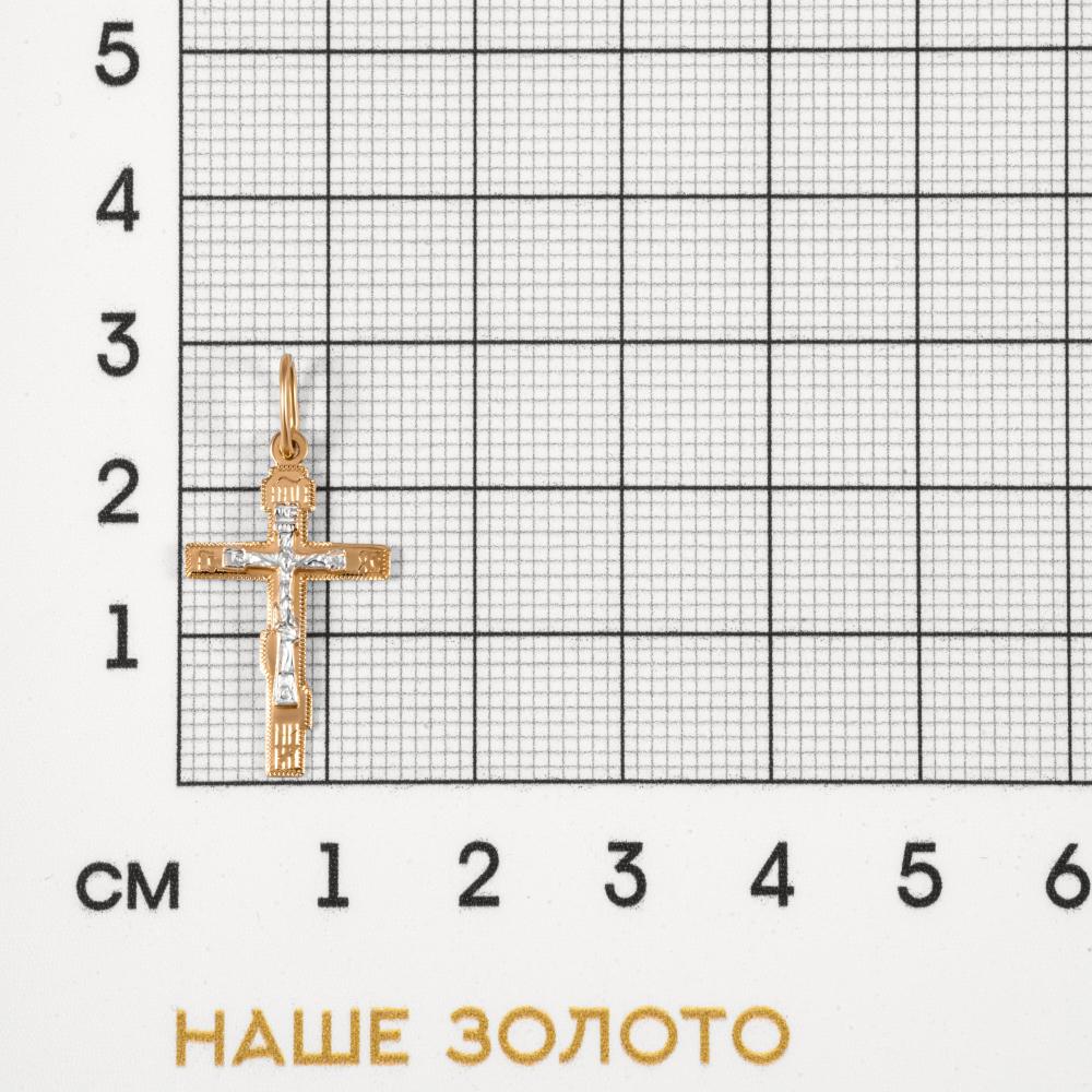 Золотой крест Efremof из красного золота 585 пробы ЮПП1802370