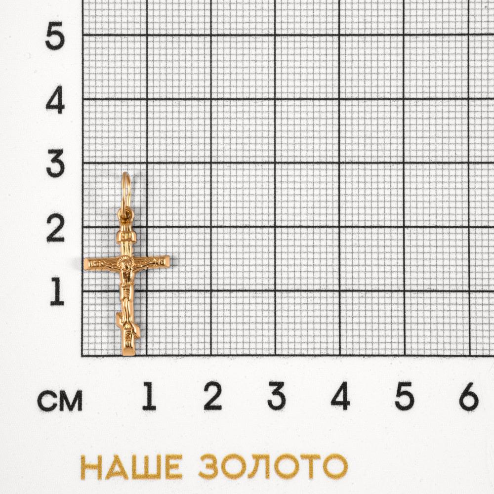 Золотой крест Светлов из красного золота 585 пробы К835-0724-11-00