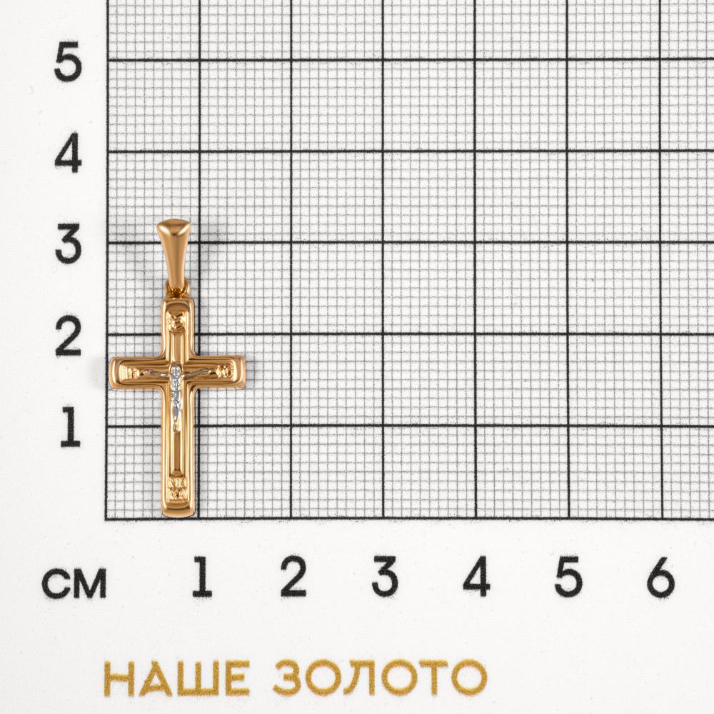 Золотой крест Светлов из красного золота 585 пробы К835-0275-17-00