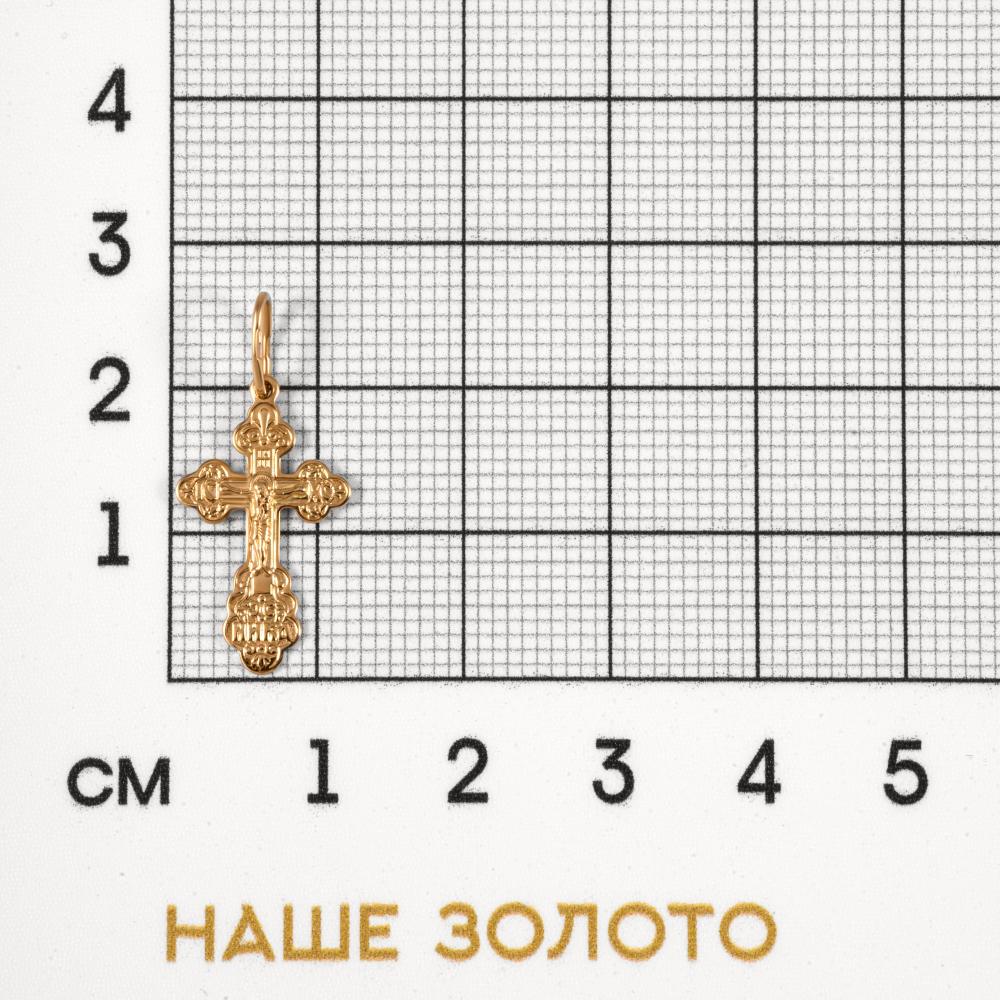 Золотой крест Светлов из красного золота 585 пробы К835-0695-11-61