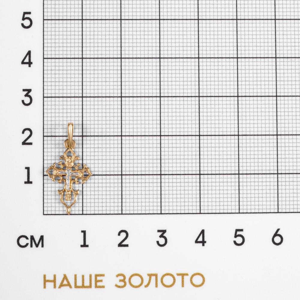 Золотой крест Золотая подкова из красного золота 585 пробы ЯВ810-00092-10-00-00-00