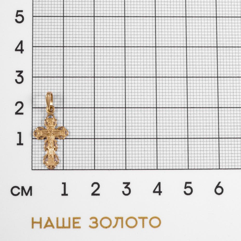 Золотой крест Золотая подкова из красного золота 585 пробы ЯВ810-00070-10-00-00-00