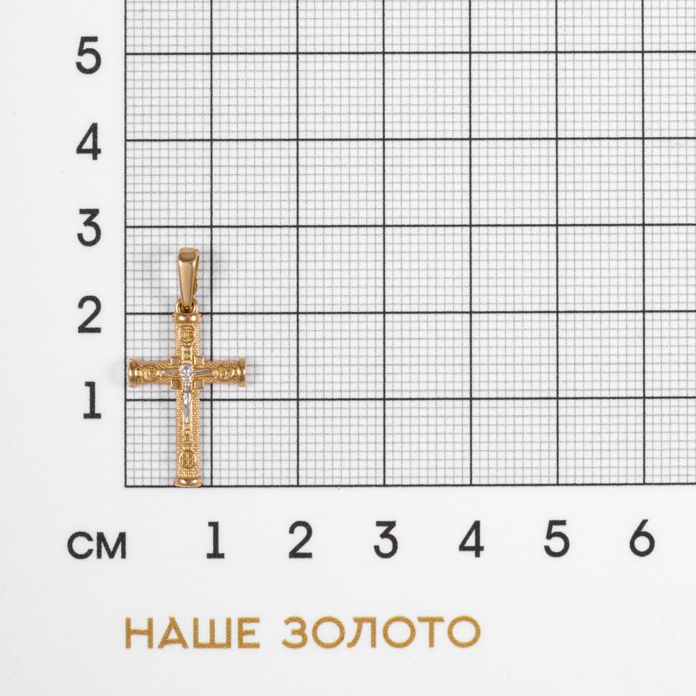 Золотой крест Талант из красного золота 585 пробы ТБ5102000028449