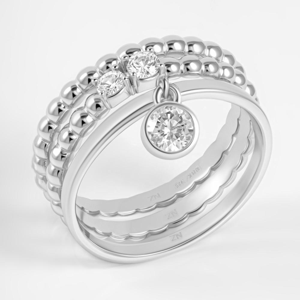 Серебряное кольцо Золотые купола ЗК0101674-10775