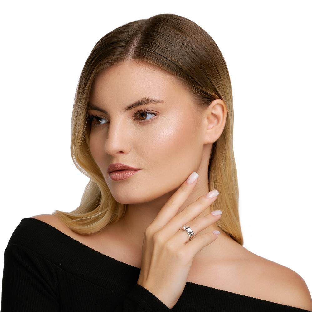 Серебряное кольцо Золотые купола ЗК0101674-20775