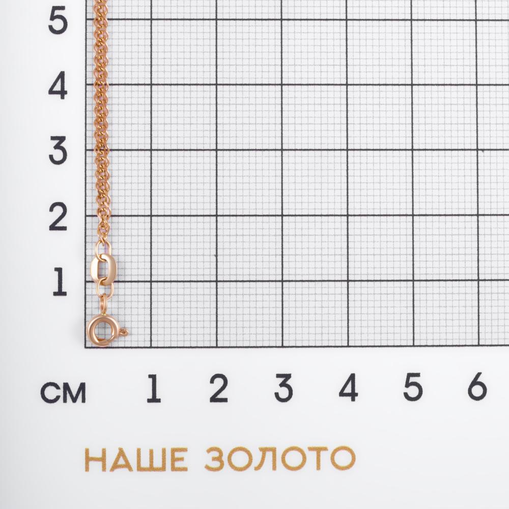 Золотой браслет Krastsvetmet из красного золота 585 пробы КЯНБ12-200 035, размеры от 17 до 19