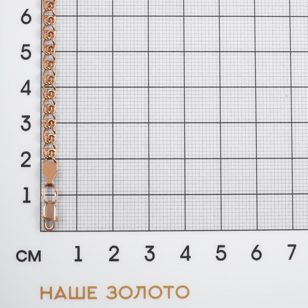 Золотой браслет Талант из красного золота 585 пробы ТБ42101006030087