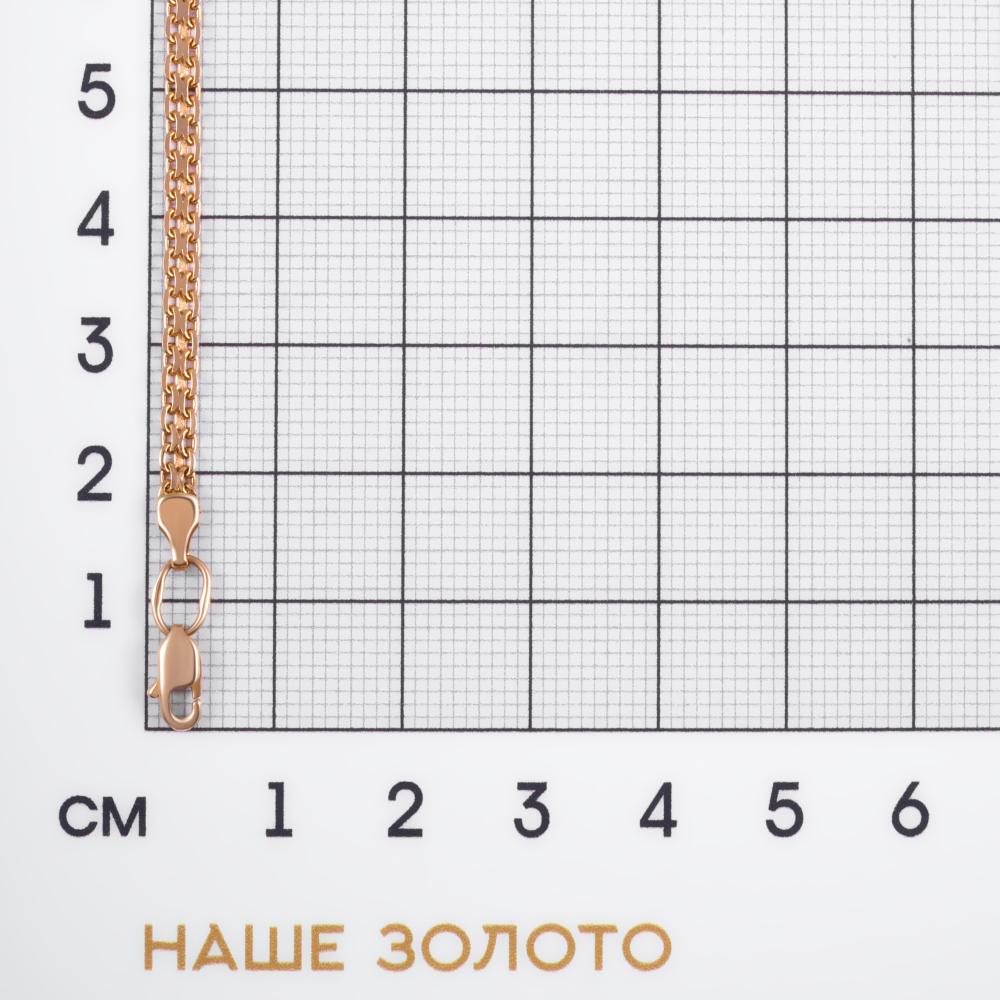 Золотой браслет Светлов из красного золота 585 пробы К8ББ2Я160А2-А51