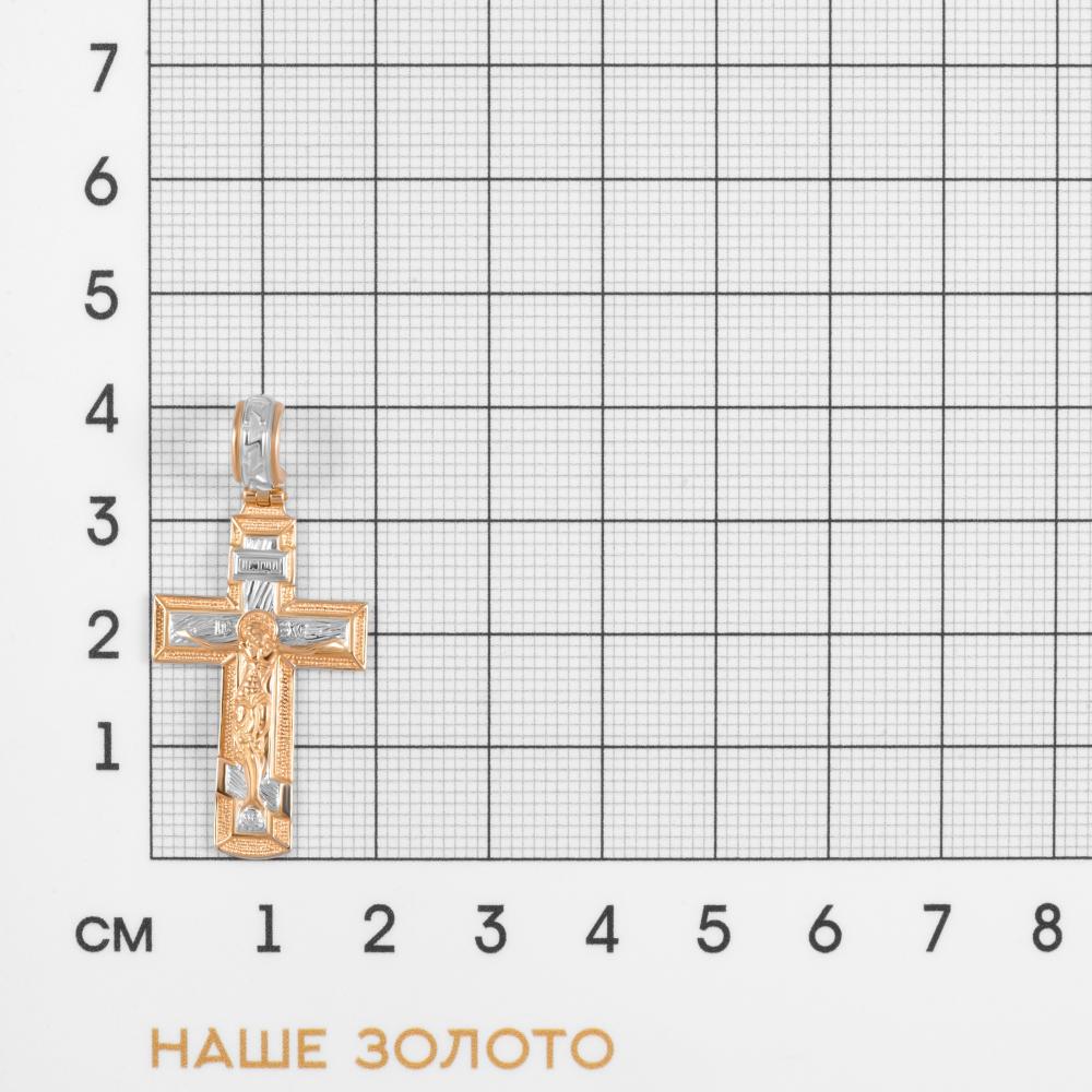 Золотой крест Efremof из красного золота 585 пробы ЮПП1509452