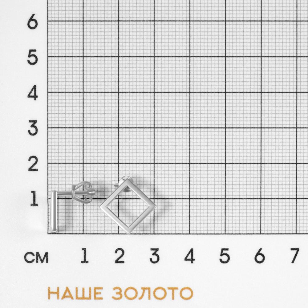 Серебряные серьги гвоздики Мидас-пермь 4МС507