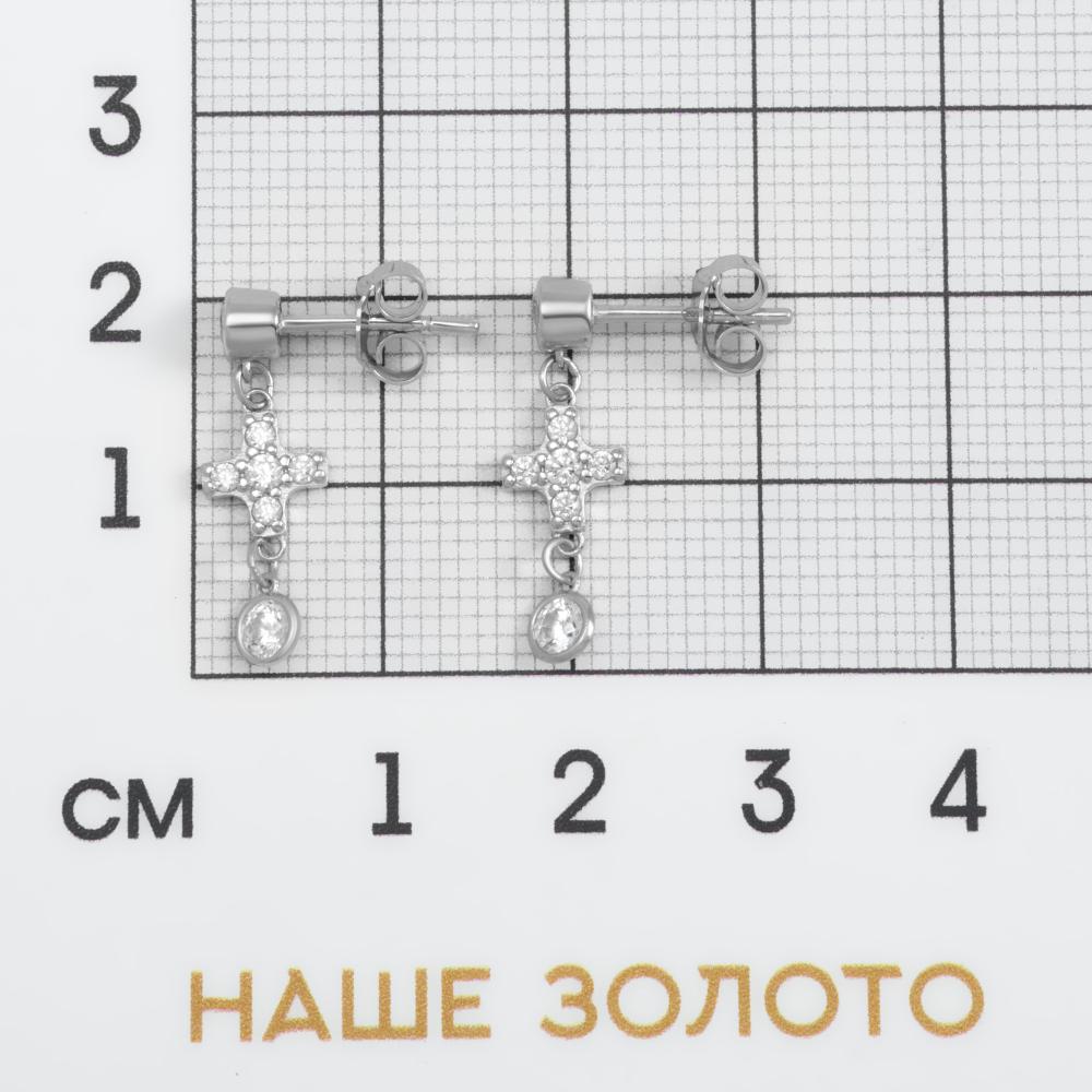 Серебряные серьги гвоздики Ооо 78 лаб 7О012-102-0081