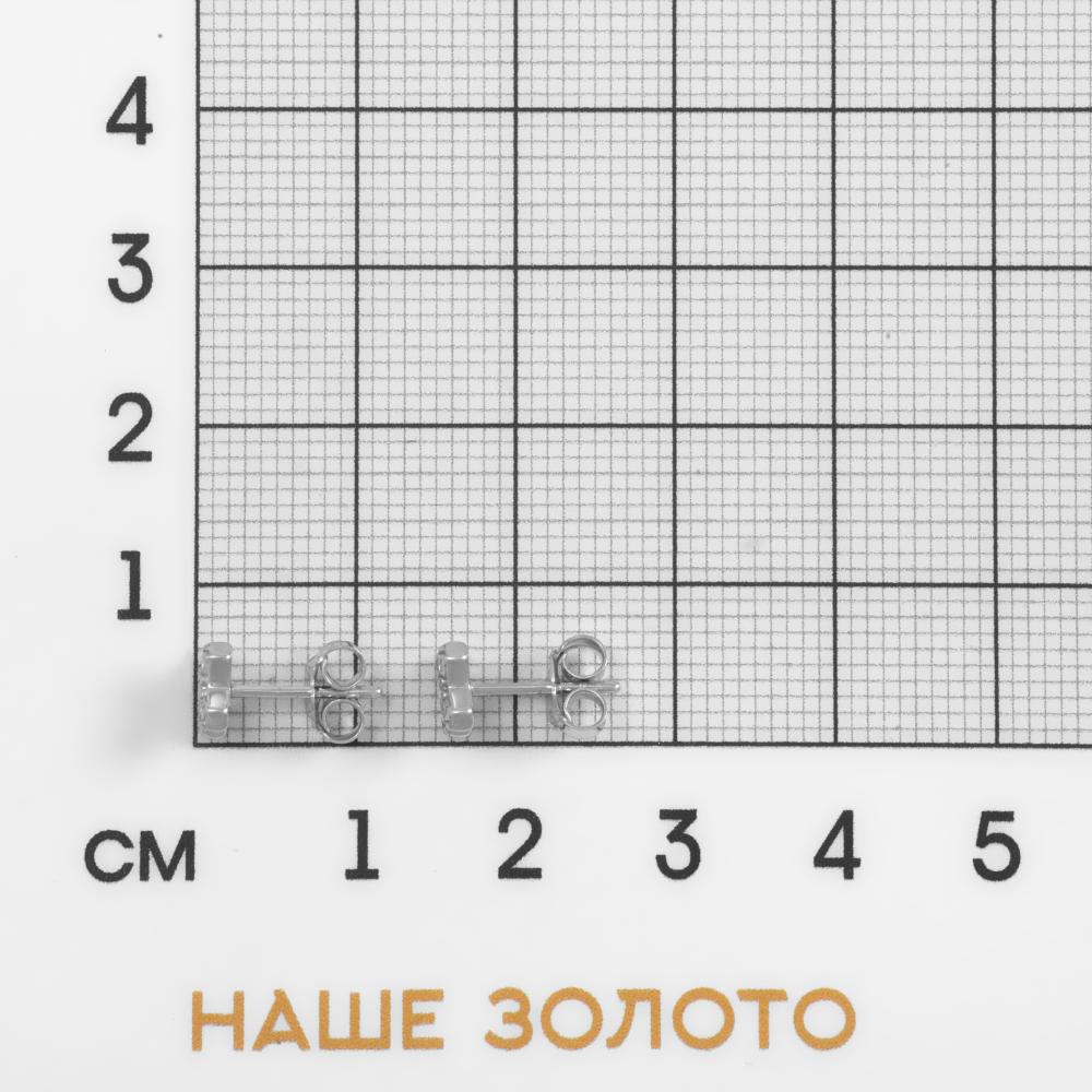 Серебряные серьги гвоздики Ооо 78 лаб 7О012-102-0146