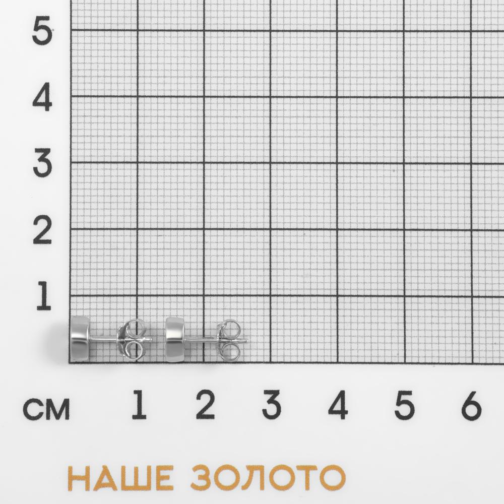 Серебряные серьги гвоздики Ооо 78 лаб 7О012-102-0086